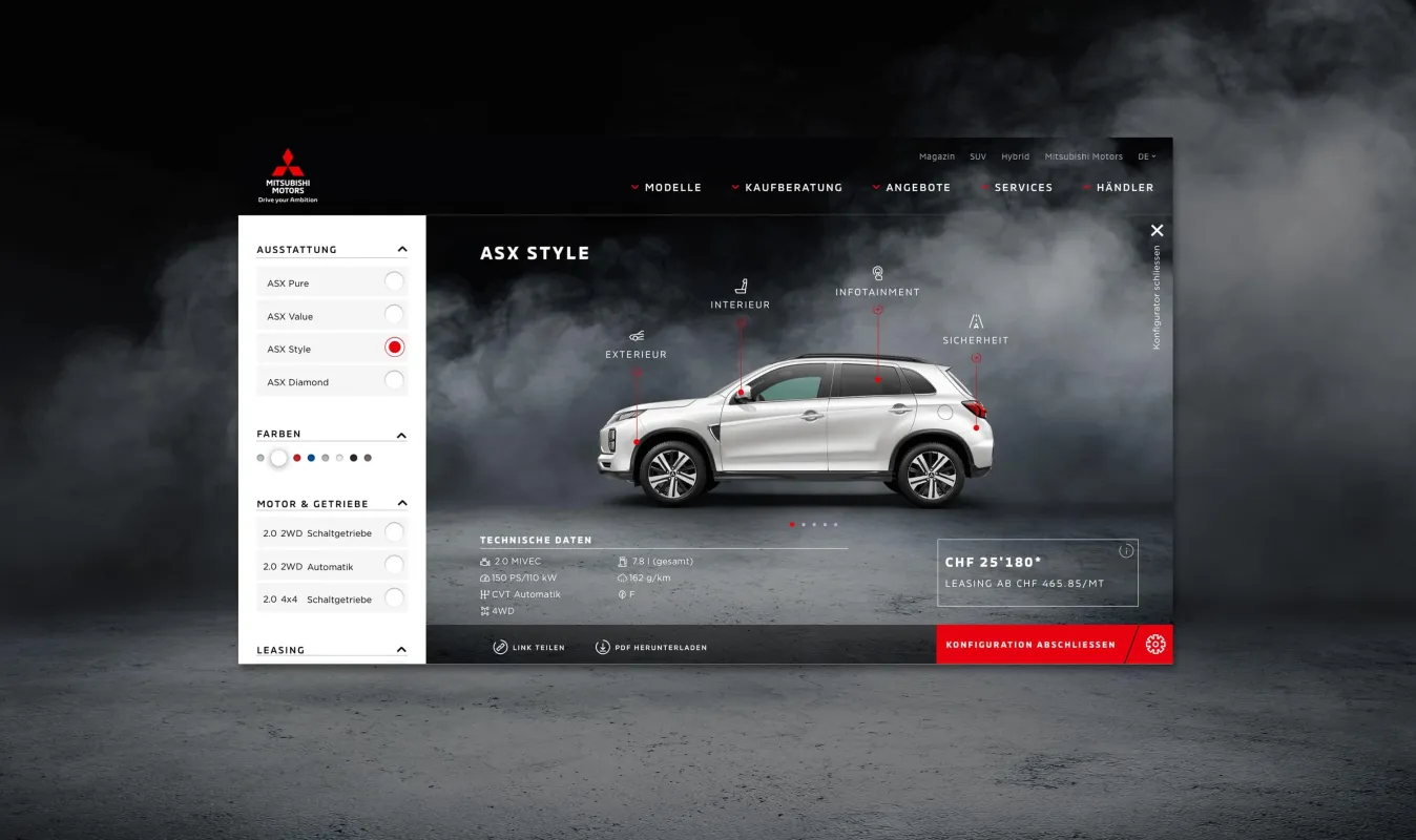 Neustadt gruppe ag referenz mitsubishi motors schweiz konfigurator03