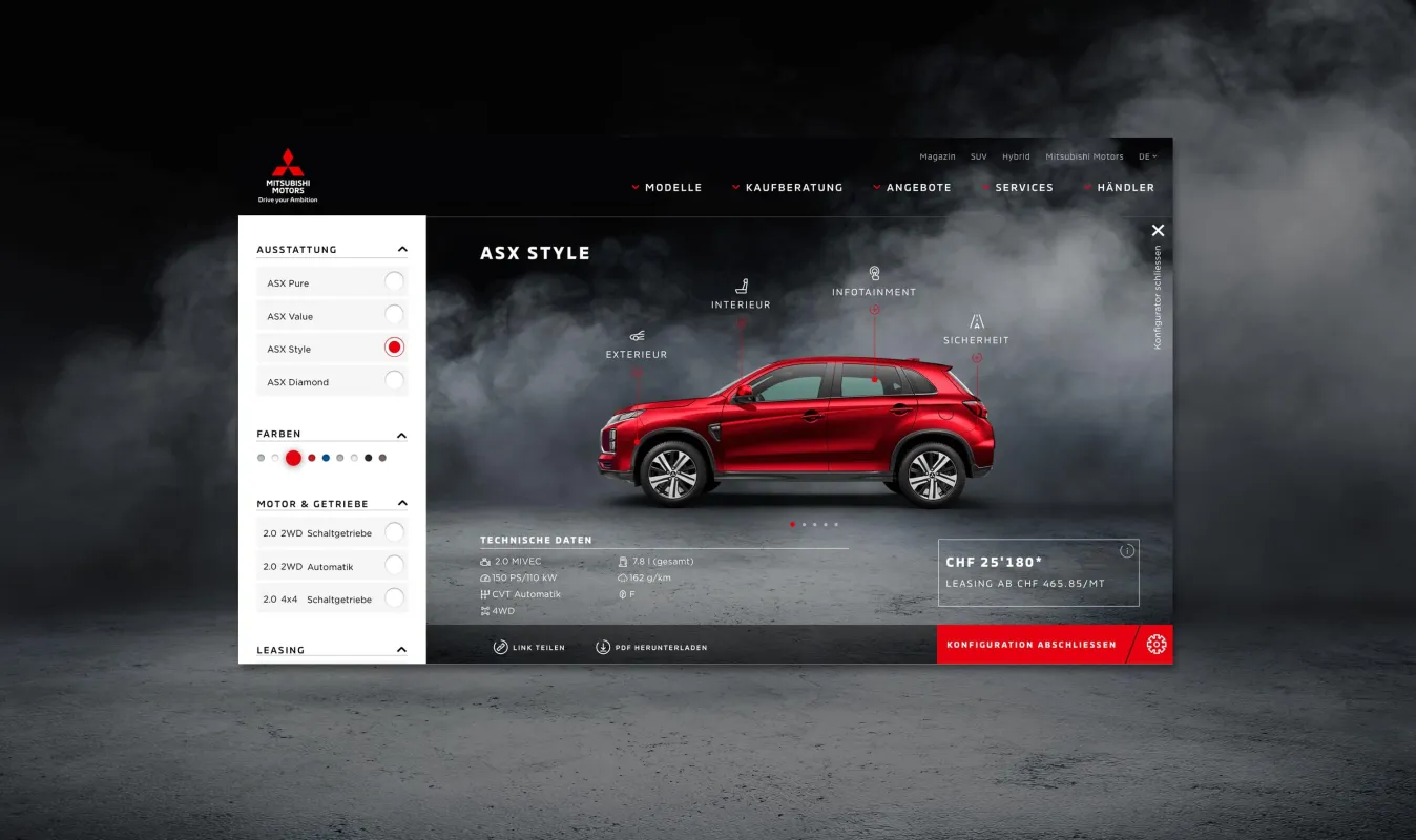 Neustadt gruppe ag referenz mitsubishi motors schweiz konfigurator02